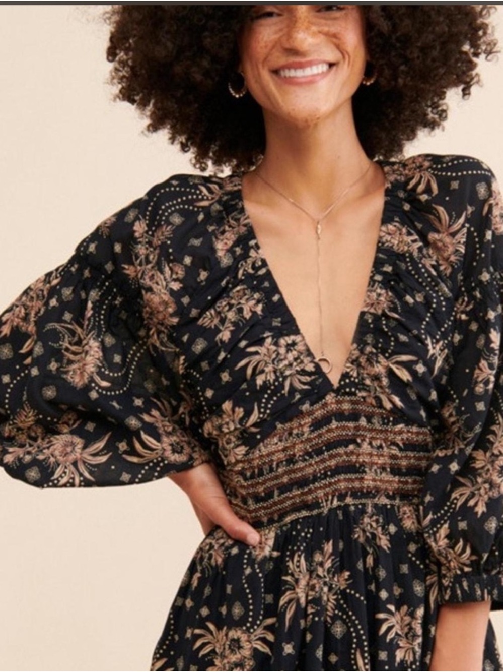 NWT Free People Golden Hour Maxi Dress Size Large Boho MSRP $168 - Picture 8 of 16
